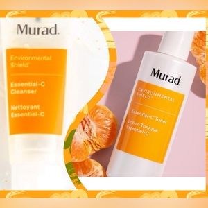 🎁NEW BUNDLE: Essential-C MURAD FULL size Toner w/Deluxe travel cleanser🍊